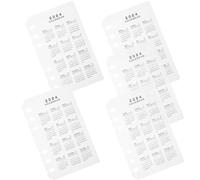 HIAKDOFT 5 Pezzi Divisori per Quaderno Calendario Separatore Raccoglitore Sostituibile in PP Opaco Divisori Comodi e Protettivi per Planner e Diario