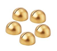 HIAKDOFT 5 Pezzi Portatovaglioli Rotondi in Legno con Numeri Corsivi Supporti per Carte Segnaposto per Matrimoni Compleanni e Ristoranti Espositori Eleganti per Menù e Biglietti Nome