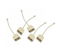 HIAKDOFT 5 pezzi Splitter Maschio Femmina Adattatore Convertitore per Telefono Biforcazione Doppino Telefonico per Prese da Parete Connessione Affidabile e Audio