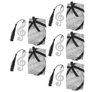 HIAKDOFT 5 Set di Segnalibri in Metallo Design a Nota Musicale, Eleganti Fermagli per Pagine, per Lettura a Casa, Ufficio e Biblioteca, Regali Musicali per Studenti e Amanti dei Libri