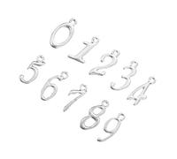 HIAKDOFT 50 pezzi Charms Numeri in Antica Pendenti Arabici Fai da Te per Gioielli Collane Orecchini e Braccialetti Resistente Sbiadimento per Bomboniere e Progetti Creativi