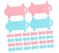 HIAKDOFT 50 Pezzi Plastica per da Maglia e Cucito Portatili e Leggere Strumento DIY per Avvolgimento e Organizzazione Filo Adatte Progetti Lavoro Maglia e Ricamo