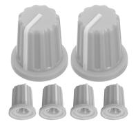 HIAKDOFT 6 Manopole Controllo Volume Potenziometro 270° in Plastica Resistente per Chitarra e Apparecchi Audio, Accessori per Regolazione Tono e Limiti Volume, Facile Installazione