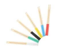 HIAKDOFT 6 Paia Bacchette per Batteria in Legno di Acero Superficie Antiscivolo, Accessori per Percussioni per Principianti e Musicisti, Adatte a Concerti, Esercizi e Gruppi Giovanili