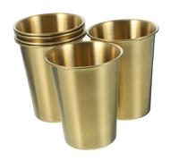 HIAKDOFT 6 pezzi Bicchieri in Inox Tazze Leggere e Resistenti per e Bevande Design Portatile e Facile da Usare per Famiglia e Amici