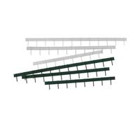 HIAKDOFT 6 Pezzi Miniature Railway Fence in Abs per Diorama Trenini Barriera Stradale Micro Paesaggio con Dimensioni e Colori Misti Accessori Resilienti per Modelli Ferroviari e Scenografie