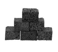 HIAKDOFT 6 Pezzi Set 6 Pezzi Pietre Laviche Naturali 3X3X2 CM, Diffusore Passivo Aromaterapia Nero per Casa, Ufficio e Auto, Pietra Tascabile Profumata in Roccia Vulcanica per Purificare