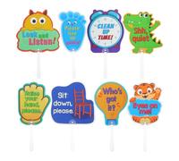 HIAKDOFT 8 pezzi Paddles Interattivi Colorati per Gestione Classe Insegnanti Strumenti Educativi Precoci per Asilo Aiuto Disciplina e Coinvolgimento Studenti