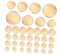 HIAKDOFT 80 pezzi Bottoni Vintage in Rame Dorato Rotondi per Cucito Bottoni Eleganti per Giacche Uniformi e Progetti Te Misure Accessori Resistenti e Facili da Cucire