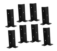 HIAKDOFT 8pezzi Piastra Base Legno Per Post Di Recinzione Da Resistente Agli Agenti Atmosferici Supporto Per Gazebo e Deck Design Minimalista e Sicuro Per Ambienti Esterni