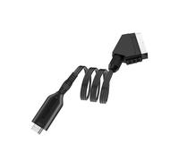 HIAKDOFT Adattatore Scart a interfaccia video digitale Convertitore Audio Analogico-digitale Plug Play USB Alimentato per Tv Vhs Dvd Recorder