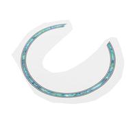 HIAKDOFT Adesivo Decorativo per Buca Chitarra Classica e Ukulele Anello Autoadesivo con Intarsio Floreale Blu Chiaro Decorativo per Foro Armonico Facile Rimozione Senza Residui