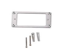 HIAKDOFT Anello Montaggio Humbucker in Metallo con Base Piatta per Chitarra Frame Robusto Supporto Pickup Doppia Bobina Finitura Cromata Lucida