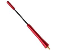 HIAKDOFT Antenna Auto Telescopica in Alluminio per Suv e Veicoli Ricezione Radio Fm Am Stabile Design Elegante Rosso per Tetto Automobilistico