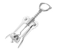 HIAKDOFT Apribottiglie con in Acciaio Inossidabile per Vino Apribottiglie con Facile da Usare Manico Ergonomico Antiscivolo per Stappare Bottiglie di Vino e Festa Strumento e Compatto per