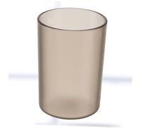 HIAKDOFT Bicchiere Trasparente per Spazzolino e Collutorio in Resistente Tazza Multifunzionale per Adulti e Design Liscio e AntiGraffio Uso Quotidiano