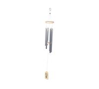 HIAKDOFT Campanellino da in Legno e per Animali Domestici Decorazione Appesa per Esterni Campana Eolica Cane con Incisione Hear The Wind And Think Of Me per Balcone e Cortile