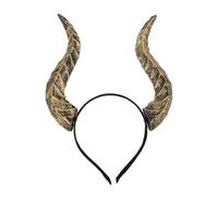 HIAKDOFT Cerchietto Corna Diavolo Halloween Donna Fascia Corna Demone Stile Oscuro per Costume Cosplay Accessorio Capelli Confortevole per Feste e Carnevale