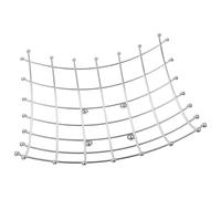 HIAKDOFT Cestino Portafrutta in Ferro Maglia Quadrata Argento, Contenitore per Snack e Verdure, Supporto di Stoccaggio Multifunzionale per Cucina e Soggiorno, Cesto Grande per Frutta