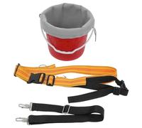 HIAKDOFT Cesto per raccogliere frutta, fruit picker basket head, cintura regolabile in plastica marrone, per prugne e ciliegie in giardino
