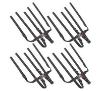 HIAKDOFT Cinghie di Sicurezza per Seggioloni a 5 Punti Regolabili 4 Pezzi Resistente Sgancio Rapido Imbracatura per Passeggini e Carrozzine Protezione Sicura per Durante i Pasti