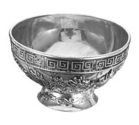 HIAKDOFT Ciotola per Offerte Buddista Tibetana in Antico Resistente e Facile da Pulire Coppa per Acqua Santa e Offerte Ritualistiche Decorazione Sacra per Meditazione e Tempio