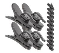 HIAKDOFT Clip Per Microfono 15 Pezzi, Morsetto Per Filo Auricolari Piccolo e Leggero, Clip Per Gestione Cavi Microfono Resistente e Stabile, Adatta Per Riunioni e Registrazioni Audio