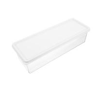 HIAKDOFT Contenitore Frigorifero Trasparente Impilabile con Coperchio per Conservazione Snack e Frutta Organizer Multiuso per Cucina Vaschetta Alimentare