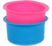HIAKDOFT Contenitore per Cera Depilatoria in Silicone Resistente al Calore Set da 2 Pezzi Ciotola Interna Antiaderente Pratico Strumento per Sciogliere la Cera per Uso Domestico e Saloni