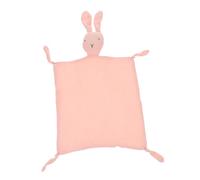 HIAKDOFT Coperta Sicurezza per Ragazzo Ragazza con Pupazzo Coniglio Asciugamano Accogliente per Carrozzina e Calmare Ragazzo Ragazza Pelucchi Adatto come Regalo per Shower e Natale