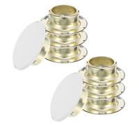 HIAKDOFT Copertura in Metallo Nascosta per Sprinkler Antincendio 8 Pezzi Piastra di Copertura Piatta in Ferro per Testine Sprinkler Adatta per Uso Residenziale e Commerciale