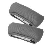 HIAKDOFT Copribastone Ascellare Ispessito Riutilizzabile in Cotone Traspirante, Set Cinturino Fissaggio, Supporto Compatto per Stampelle Antisudore e Comfort per Uso Quotidiano