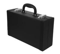 HIAKDOFT Custodia Rigida per Clarinetto in PU con Chiusura Lucchetto Borsa da Trasporto Portatile Leggera e Anti-pressione per Musicisti Custodia Nera Protettiva per Festival e Prove