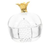 HIAKDOFT Dappen Dish in Vetro Trasparente con Coperchio Contenitore per Nail Art Piccola Ciotola per Miscelazione e Conservazione di Monomeri per Unghie