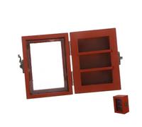 HIAKDOFT Decomprimere La Libreria Mini Ornamenti Per Libri Libreria D'angolo Arredamento Del Libro Scaffale Del Libro Arredamento Libresco Mini Scaffale Di Libri Di Legno Marrone
