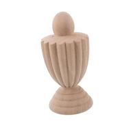 HIAKDOFT Decorative Wooden Post Topper Finials French Wedding Style Staircase Bed Railings Upgrade Unfinished Craft Replacement