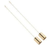 HIAKDOFT Decorativo Dorato Vintage in Metallo con Fiammifero Set 2 Pezzi Accessorio Sicurezza per Candele Profumate e Torce da Bottiglia Strumento per Spegnere la Fiamma in Casa