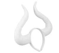 HIAKDOFT Devil Horns Headband Pu Per Halloween Cerchietto Cosplay Con Corna Da Diavolo Accessorio Unico Per Feste e Foto Con Famiglia e Amici