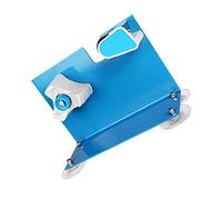 HIAKDOFT Dispenser Nastro Adesivo Tavolo in Ferro e Plastica Taglierina Seghettata e Staccabile Cutter Nastro Resistente e Leggero per Pacchi e Confezionamento