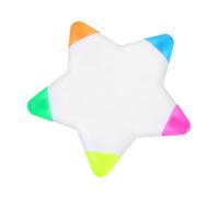 HIAKDOFT Evidenziatore Fluorescente Stella per e Studio Colorata Portatile per Ufficio e Scuola per Evidenziare Testi Importanti
