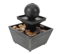 HIAKDOFT Fontana da Tavolo Zen senza Batteria con Flusso d'Acqua Rilassante Decorazione Stile Cinese per Ufficio e Casa Fontana Desktop Piccola per Zona Tranquilla