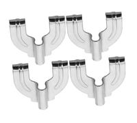 HIAKDOFT Gancio a Artiglio per Tamburo in Metallo 4 Pezzi, Gancio Portatile per Grancassa, Accessorio Compatibile per Batteria, Design Robusto e Versatile per Performance Musicali