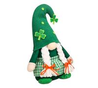 HIAKDOFT Gnomi Decorativi Per Di San Patrizio Figure Da Tavolo Femminili Per Festività Adornano La Casa e Atmosfera Festiva Proteggono Da Sfortuna Perfetti Per Decorazioni Interne e