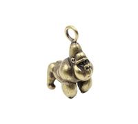 HIAKDOFT Gorilla Pendant in Rame Massiccio per Portachiavi e Collana Charm DIY Creativo e Resistente Accessorio Decorativo Unisex per Gioielli Fai da Te