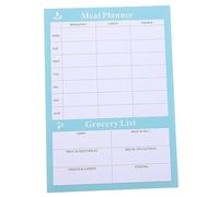HIAKDOFT Libro del piano alimentare degli elenchi alimenti settimanalmente programma pasto taccuino strappabile per domestico blocco della della