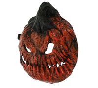 HIAKDOFT Maschera Cosplay Zucca Halloween Leggera in PU Maschera Integrale Horror per Feste e Performance Accessorio Costume per Adulti per Party e Carnevale