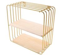 HIAKDOFT Mensola da Parete in Multifunzione Scaffale Sospeso Quadrato per Decorazioni Casa Piccola Mensola Espositiva per Ufficio e Camera Portaoggetti Robusto e