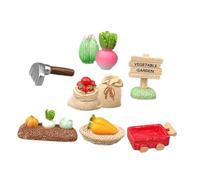HIAKDOFT Miniature Resin Farm Ornaments With Realistic Vegetables Educational Garden Decor For And Agriculture Enthusiasts Creative Desktop Gardening Accessories