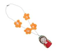 HIAKDOFT Ornamento per Specchietto Retrovisore Auto Vergine Maria in Resina, Ciondolo Piccolo per Appendere, Accessorio Decorativo per Interni Auto, Facile da Installare, Regalo Spirituale