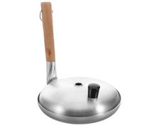 HIAKDOFT Padella Antiaderente Giapponese 17 Cm con Manico Verticale e Coperchio in Alluminio, Mini Padella per Uova Strapazzate, Pancake e Oyakodon, Utensile Cucina Versatile per Piani